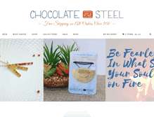 Tablet Screenshot of chocolateandsteel.com